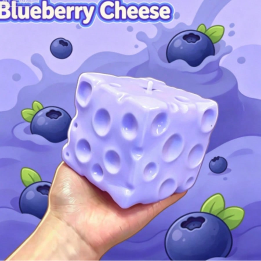 New Blueberry Color Cheese Squ - Food & Snacks Pdf ulasan dan harga