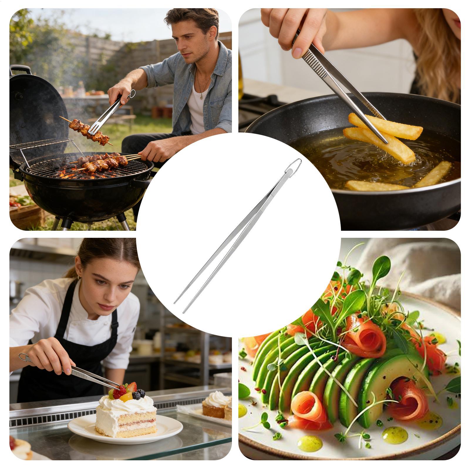 Cooking Tongs Tweezers Food To - Food Snacks Restaurant ulasan dan harga