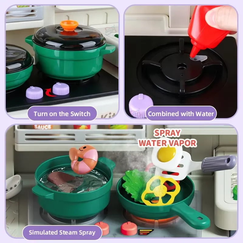 90cm Large Pretend Play Kitche - Food Xxl ulasan dan harga