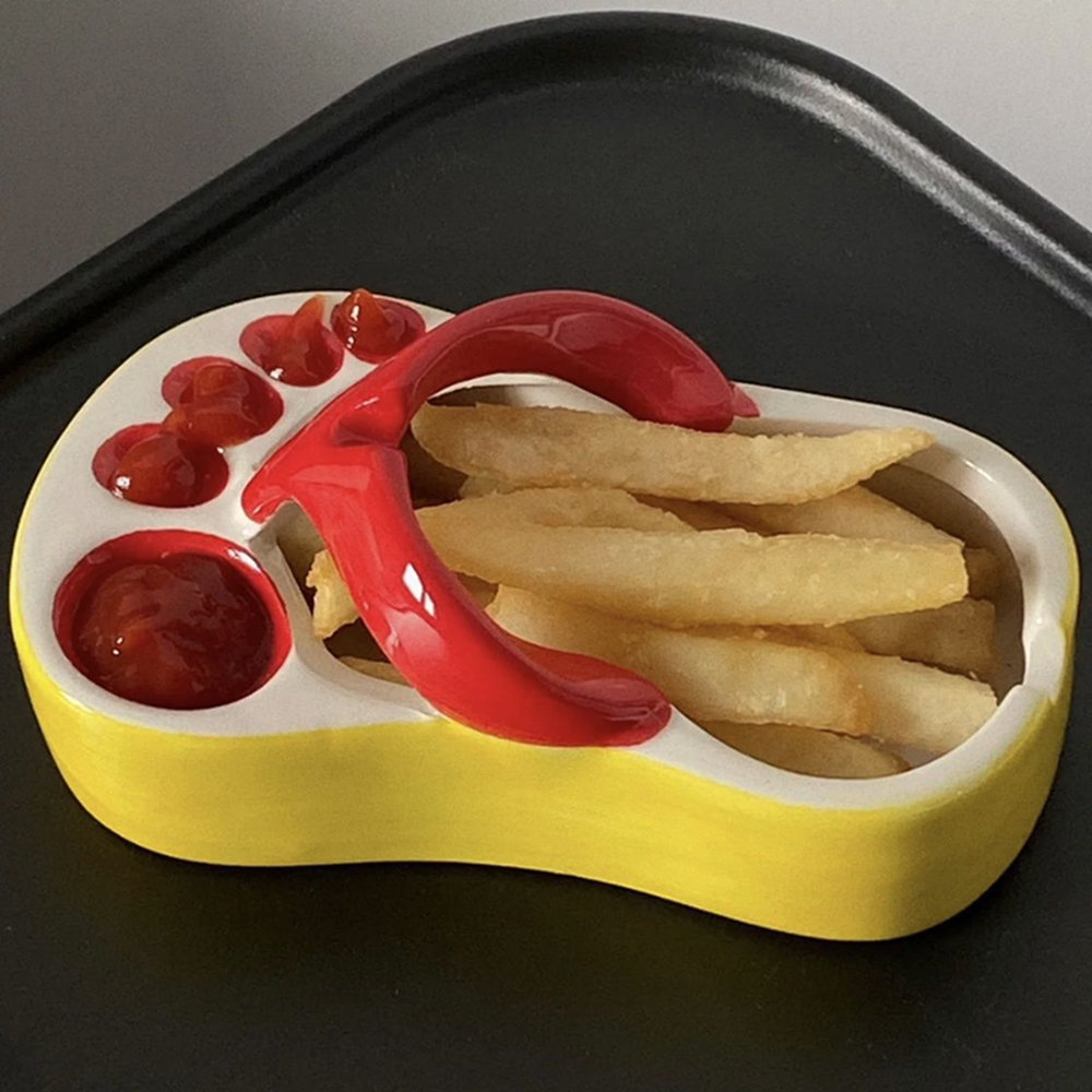 Novel French Fries Plate Creat - Food Snacks Restaurant ulasan dan harga