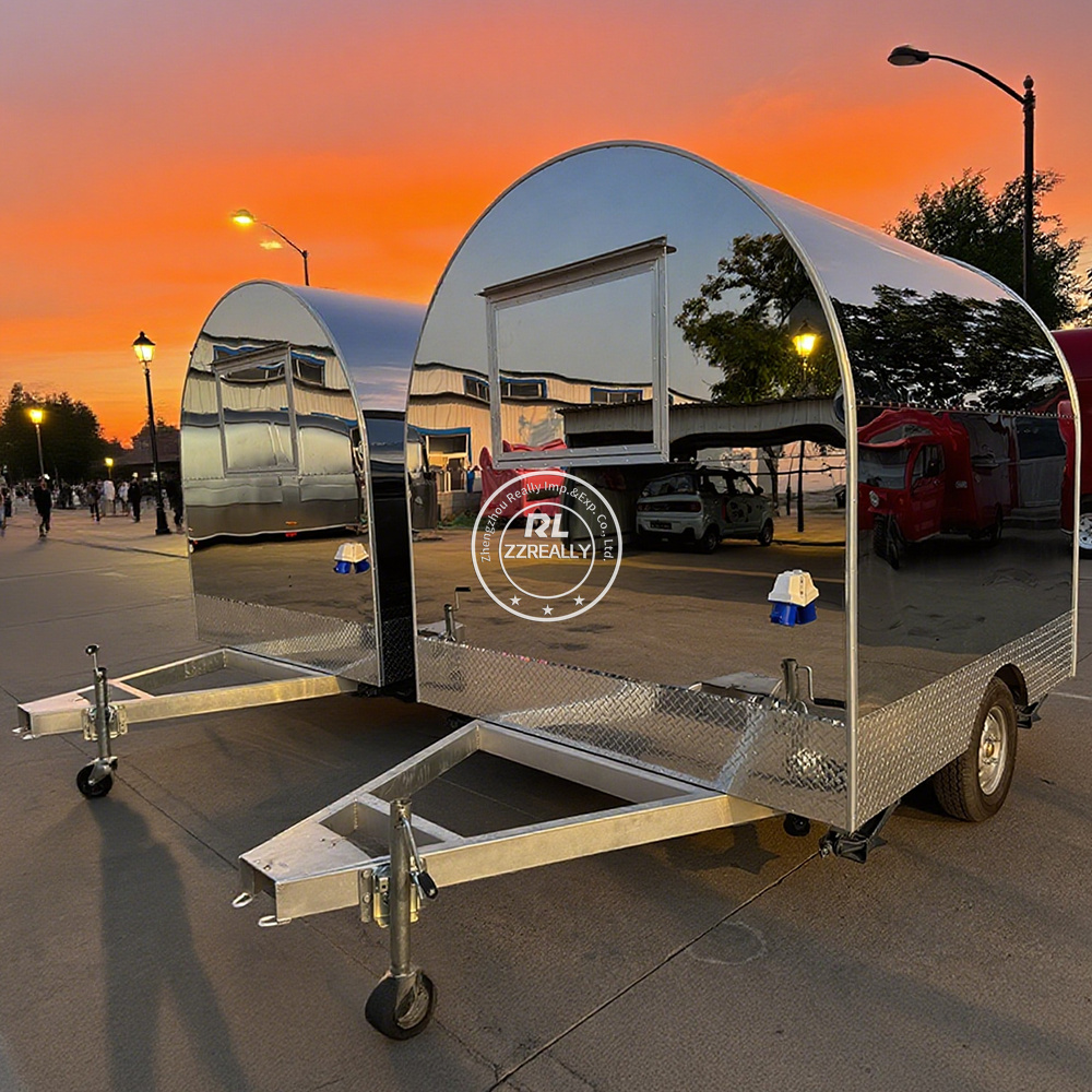 Stainless steel Mobile Food Ca - Food Snacks Business ulasan dan harga