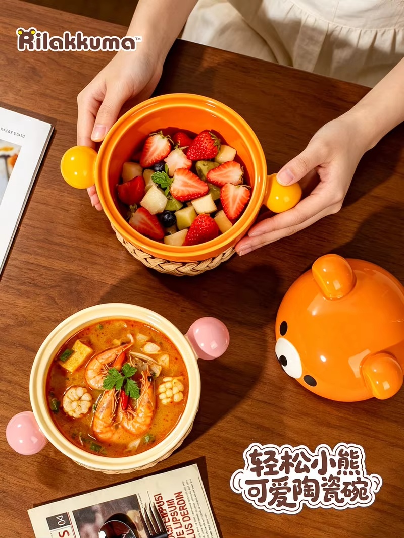 Kawaii Rilakkuma Ceramic Ramen - Food Xxl ulasan dan harga