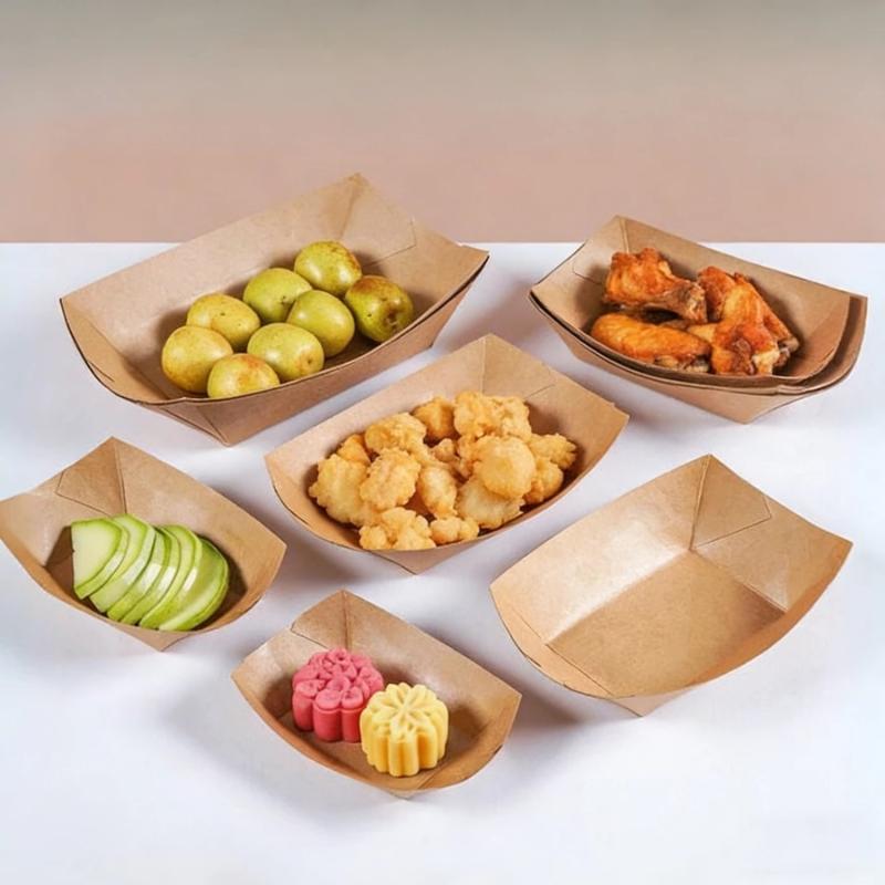 Disposable Kraft Paper Hotdog  - Food Snacks Restaurant ulasan dan harga