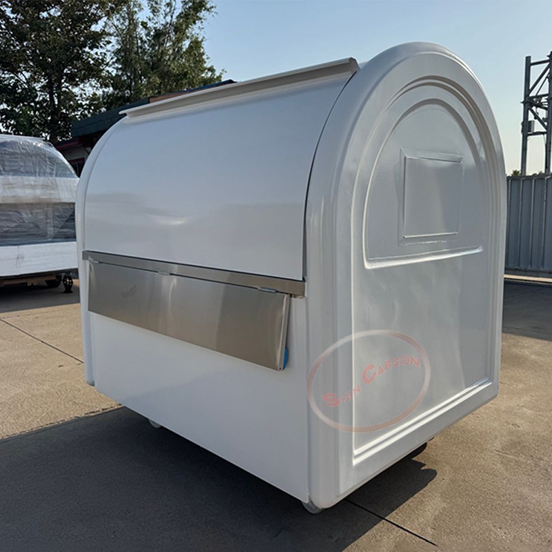 Outdoor Food Trailer round Mob - Food Snacks Business ulasan dan harga