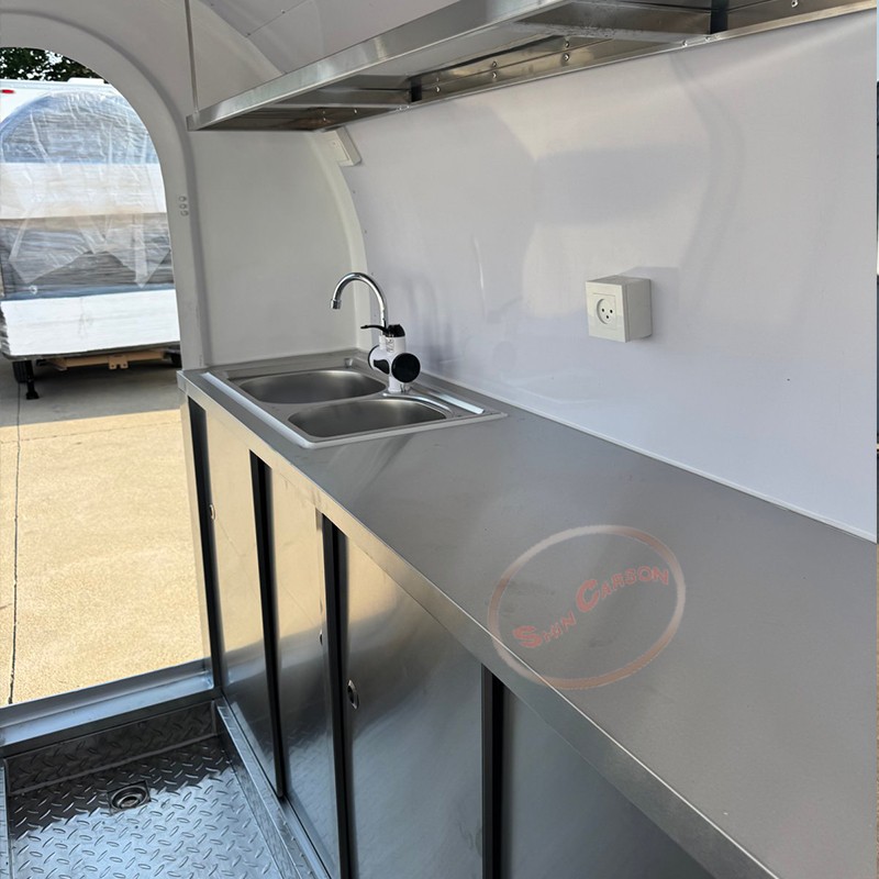Outdoor Food Trailer round Mob - Food Snacks Business ulasan dan harga