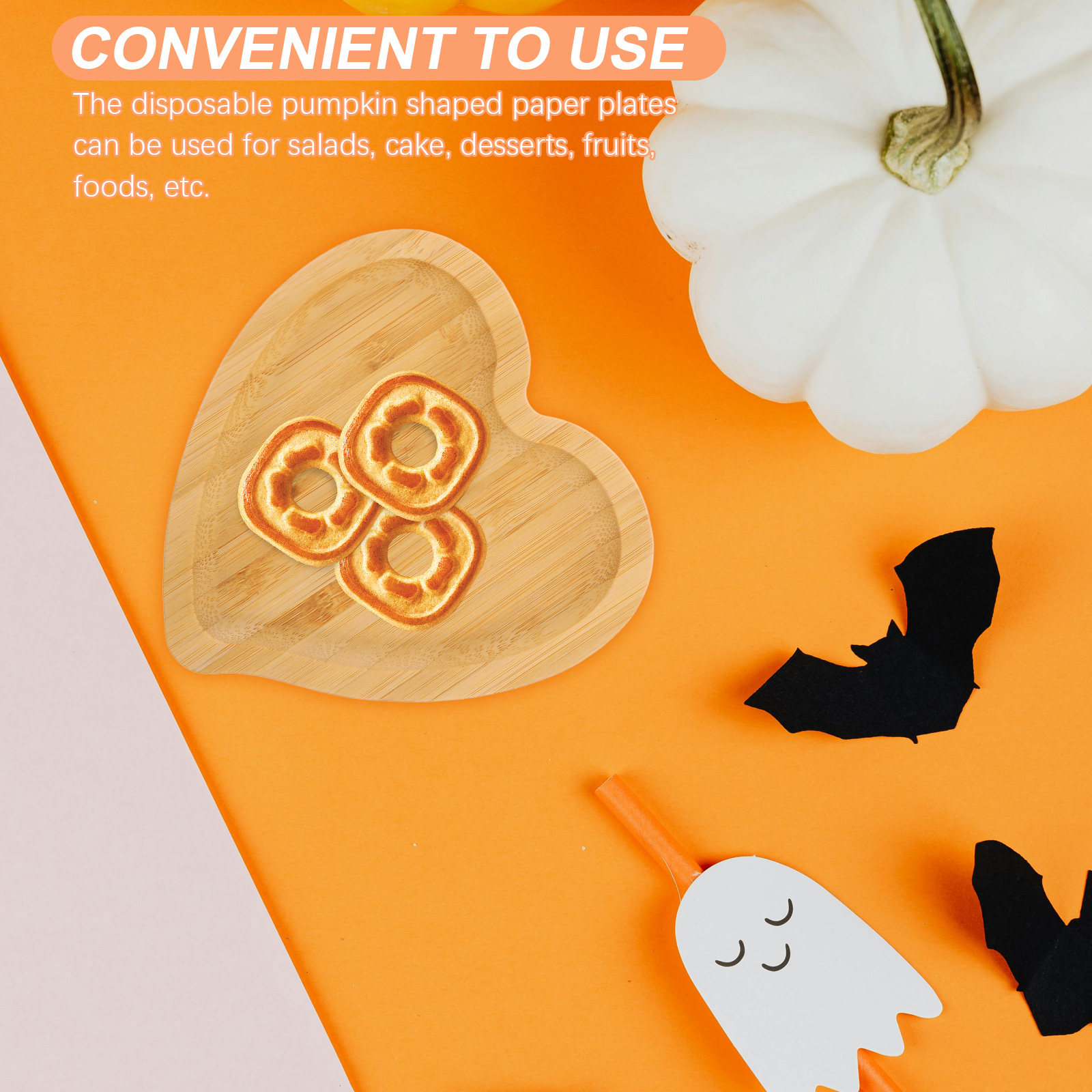 2Pcs Bamboo Wooden Heart Shape - Food Snacks Restaurant ulasan dan harga