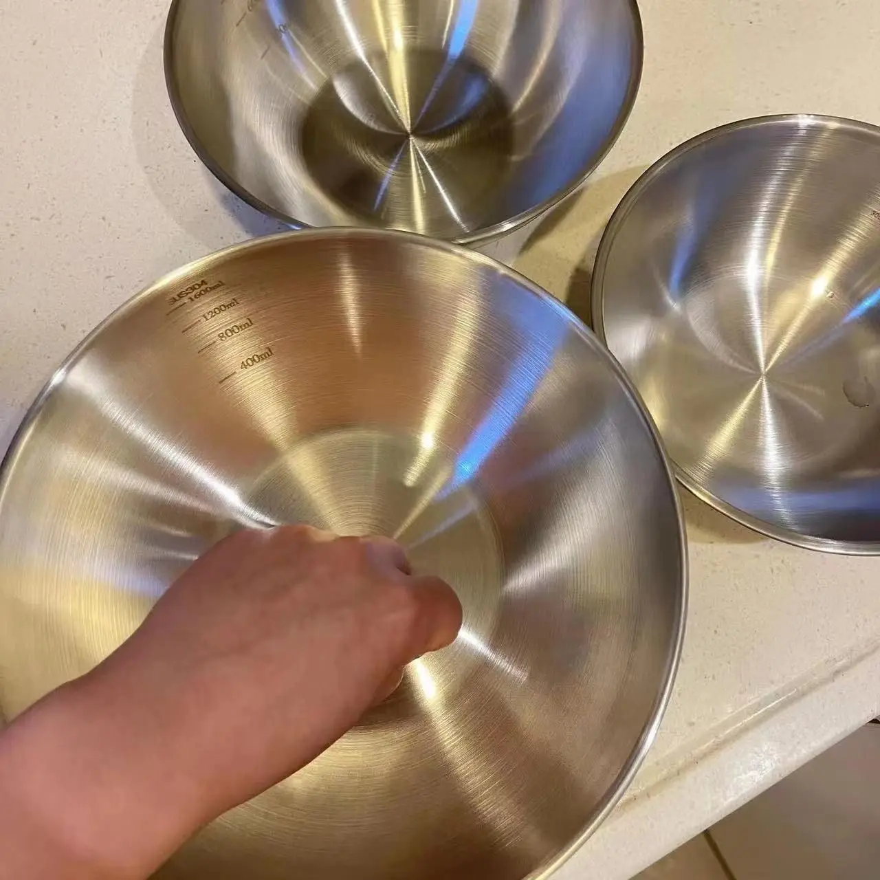 1-3 Stainless Steel Bowl Set w - Food Xxl ulasan dan harga