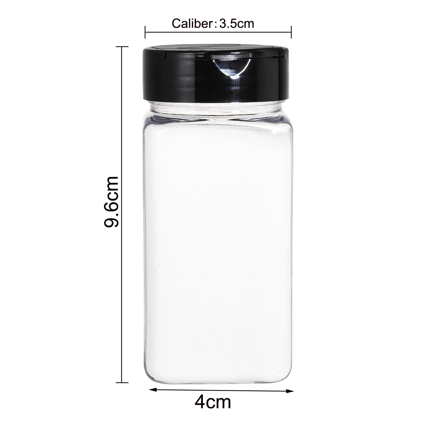 Square Large Plastic Spice Jar - Food Xxl ulasan dan harga