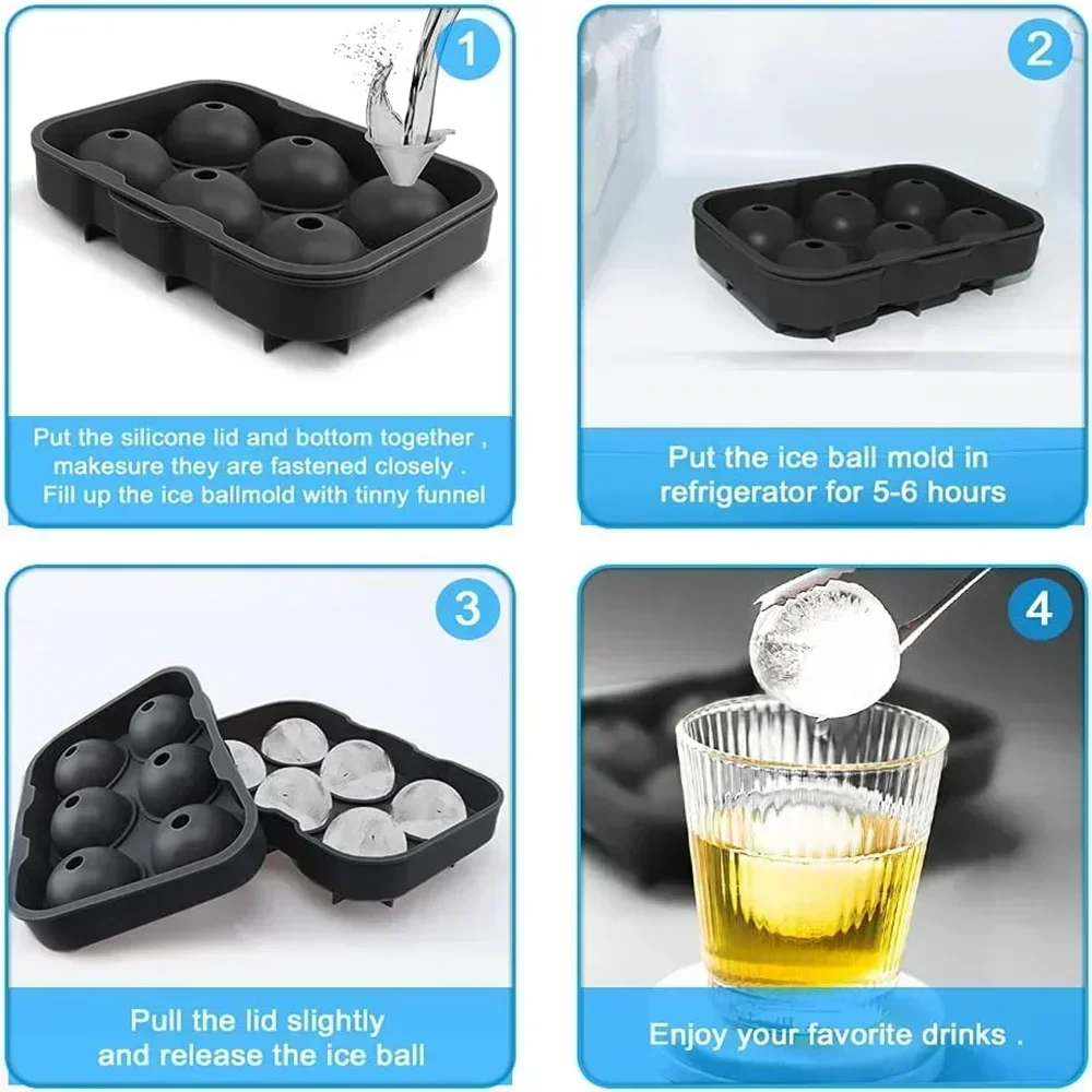6 Cavity Ice Ball Mold Food Gr - Food Xxl ulasan dan harga