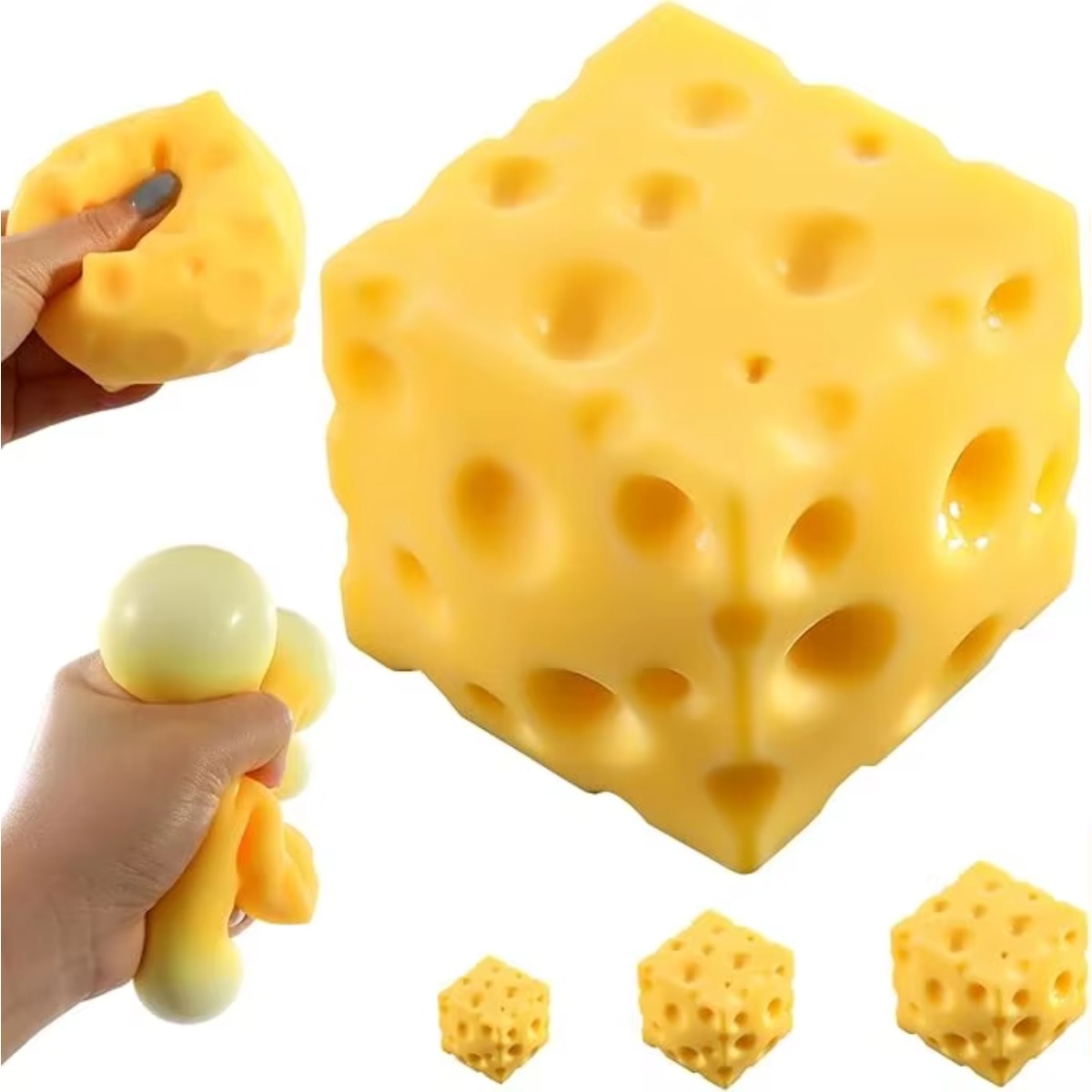 Cheese Stress Ball Squishy Toy - Food & Snacks Pdf ulasan dan harga
