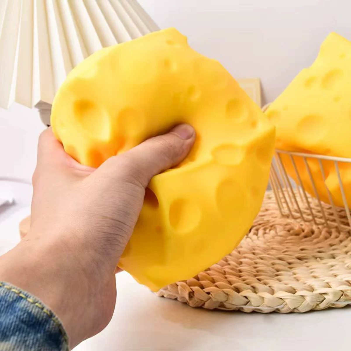 Cheese Stress Ball Squishy Toy - Food & Snacks Pdf ulasan dan harga